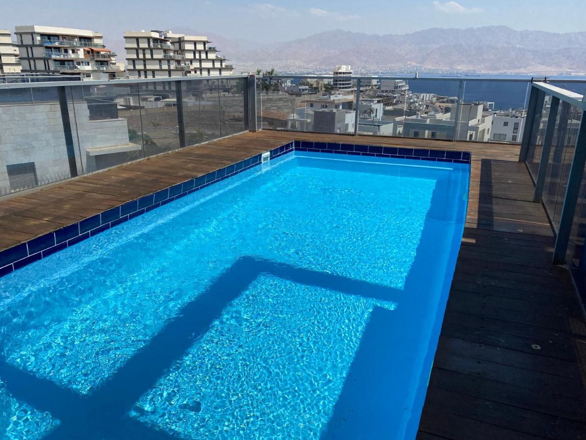 شقة Stunning Penthouse With Sea Views And Private Heated Pool إيلات المظهر الخارجي الصورة