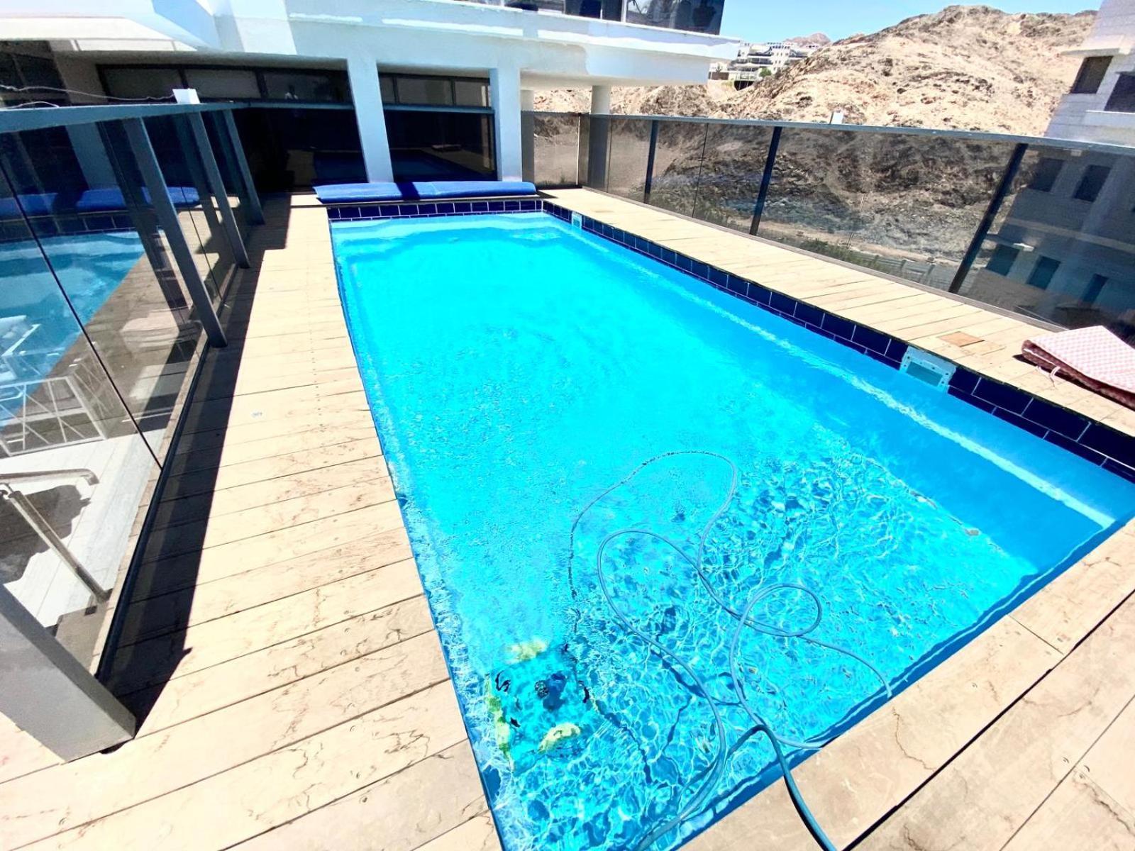شقة Stunning Penthouse With Sea Views And Private Heated Pool إيلات المظهر الخارجي الصورة