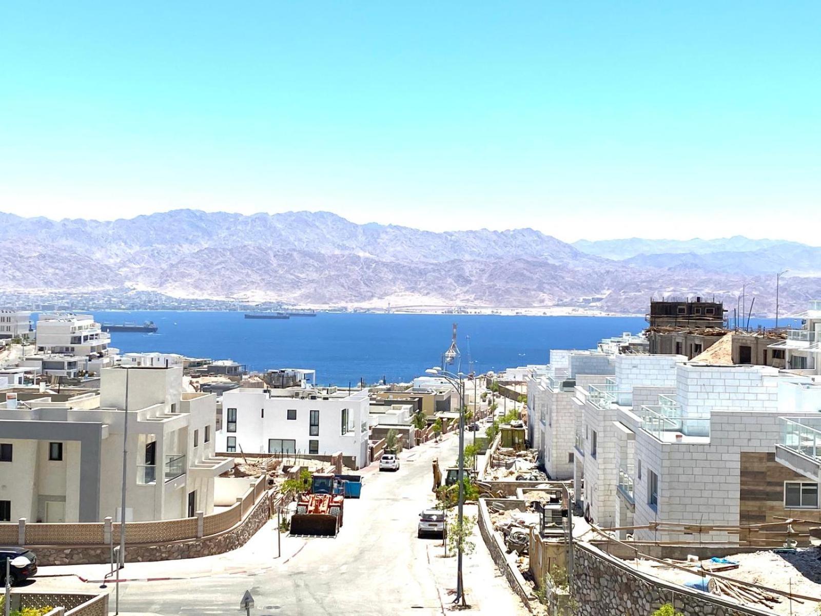 شقة Stunning Penthouse With Sea Views And Private Heated Pool إيلات المظهر الخارجي الصورة