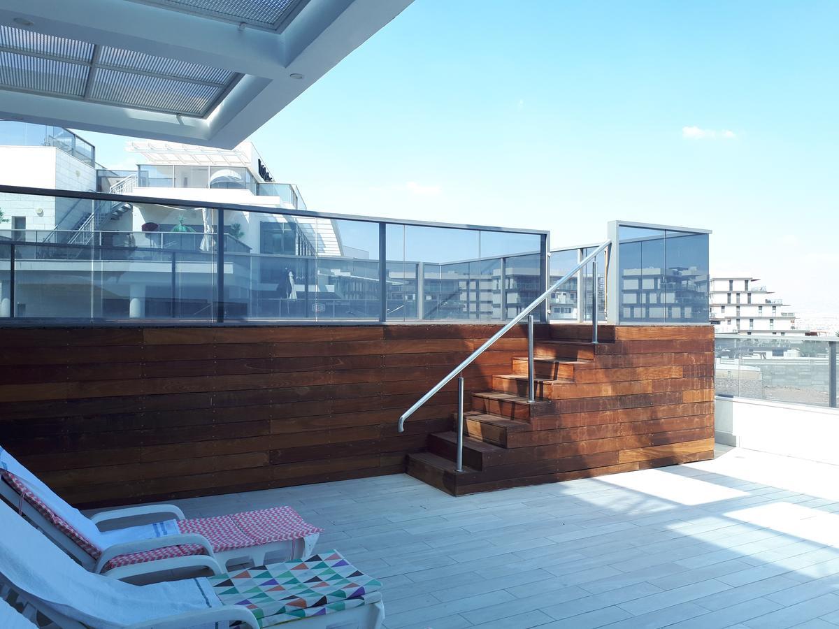 شقة Stunning Penthouse With Sea Views And Private Heated Pool إيلات المظهر الخارجي الصورة